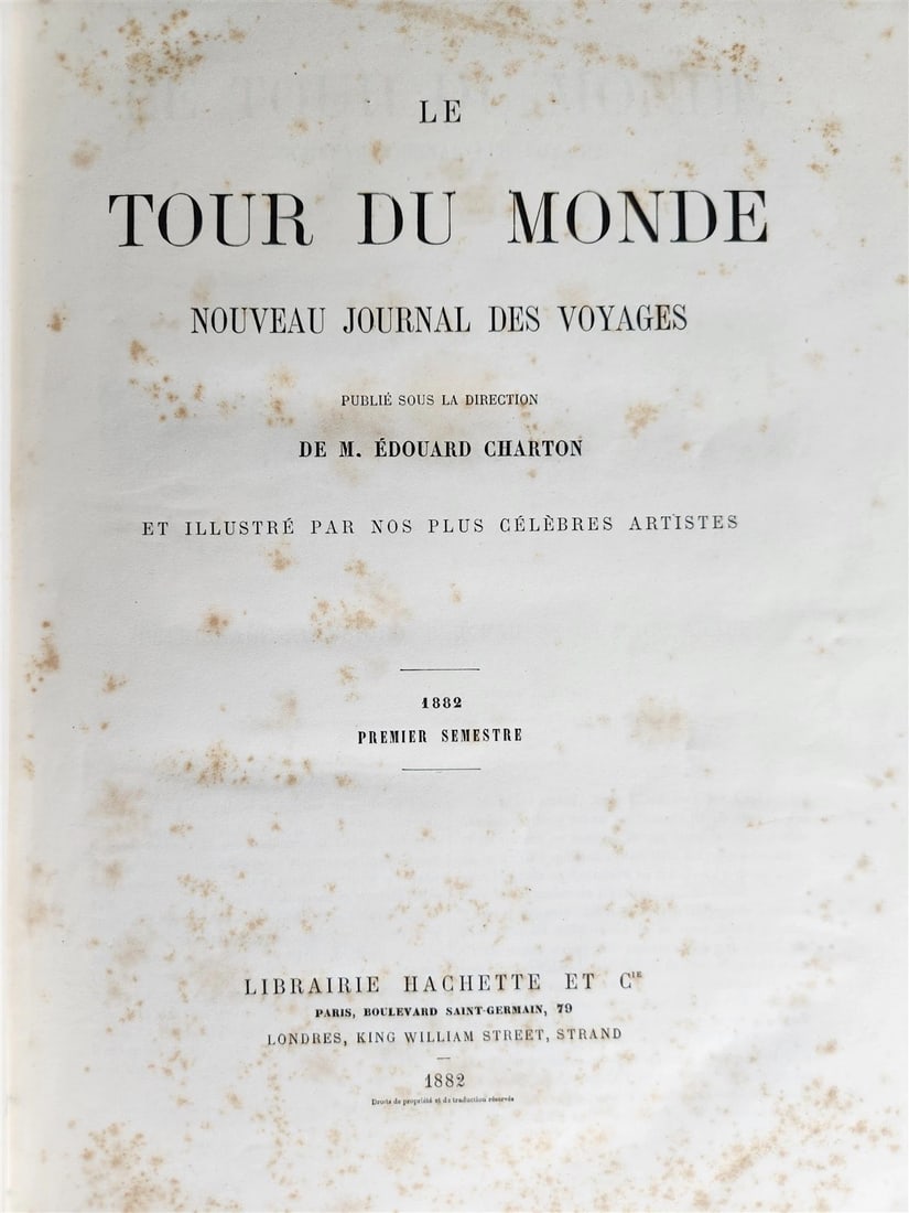 1882 HISTORY of VOYAGES ILLUSTRATED antique CAUCASUS VENEZUELA SYRIA BELGIUM - 3