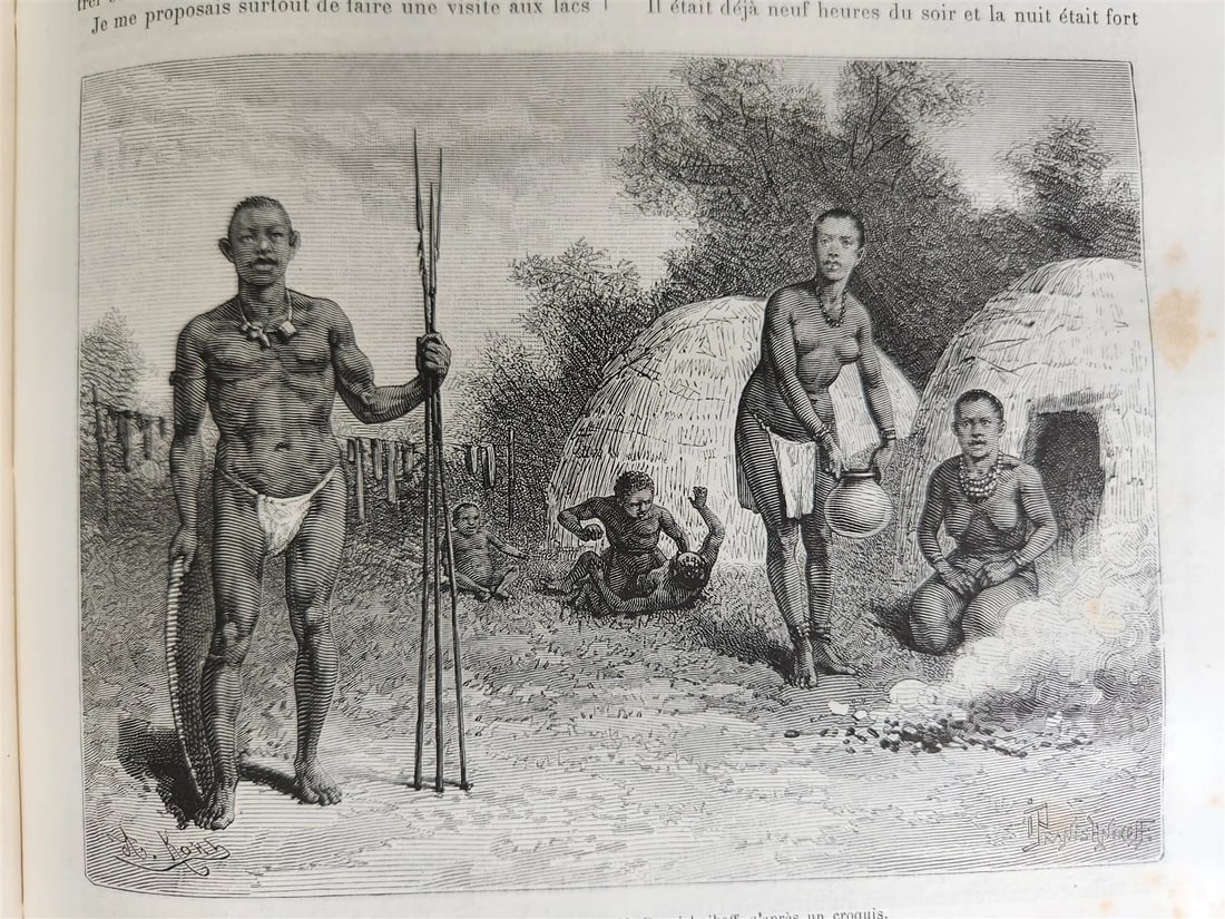 1881 HISTORY of VOYAGES ILLUSTRATED antique AFRICA USA MEXICO SYRIA GREECE - 6