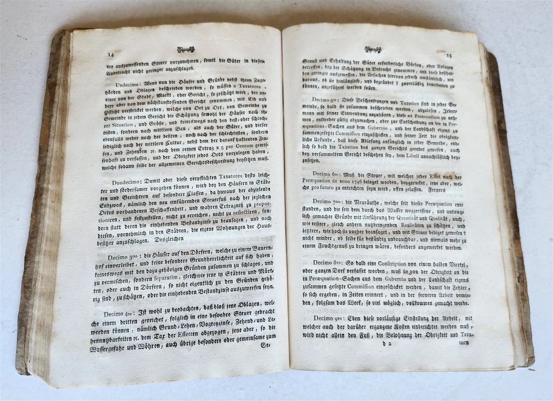 1793 TYROLEAN TAX LAWS BOOK antique AUSTRIA - 3