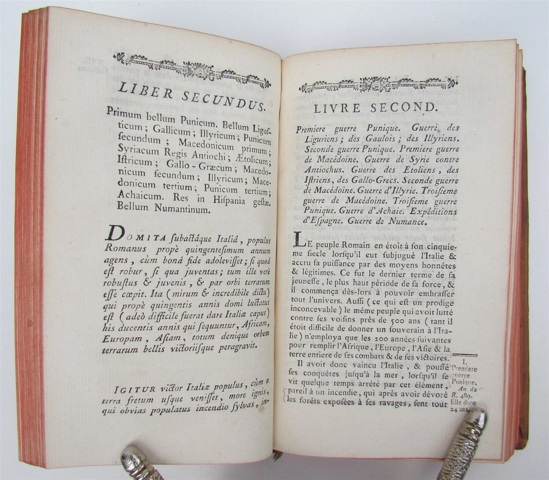 1774 ROMAN HISTORY in FRENCH antique Abrege de l'histoire Romaine by FLORUS - 4