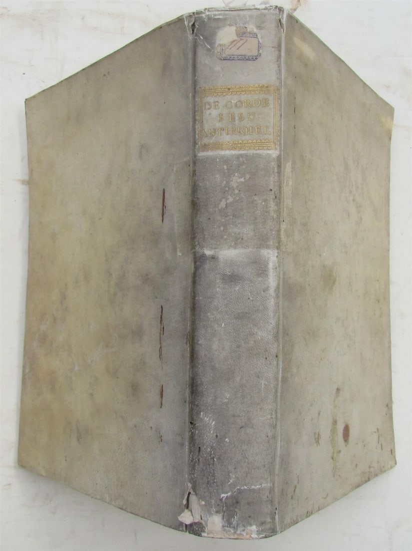 1772 VELLUM BINDING ANTIRRHETICUS by Christotini Ameristae ANTIQUE: Title: 1772 VELLUM BINDING ANTIRRHETICUS by Christotini Ameristae ANTIQUE Description: Christotini Ameristae, adversus epistolas duas ab anonymo censore in dissertationem commonitoriam Camilli Blasii