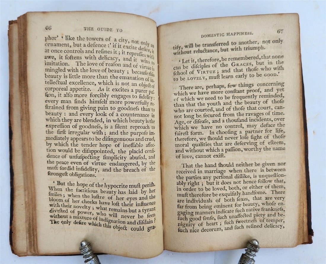 1804 THE GUIDE TO DOMESTIC HAPPINESS antique Americana NEW HAVEN - 4