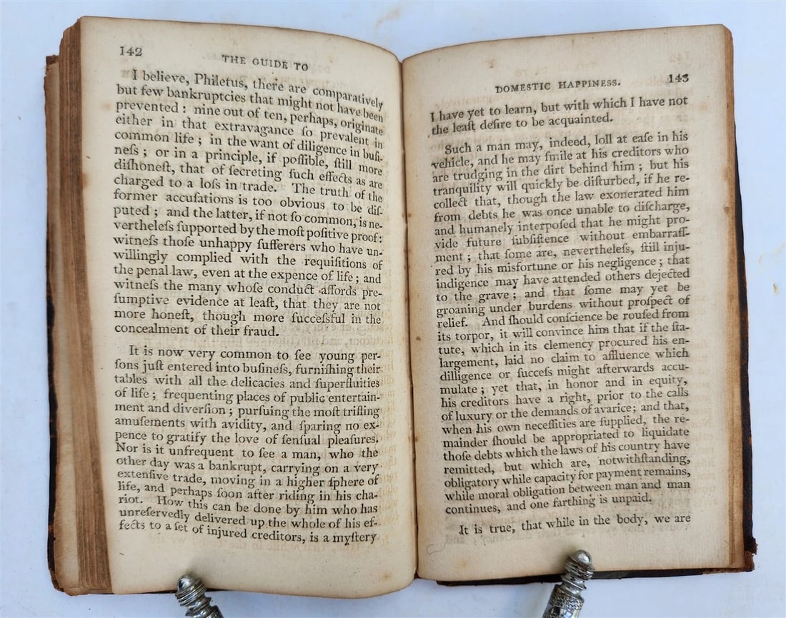 1804 THE GUIDE TO DOMESTIC HAPPINESS antique Americana NEW HAVEN - 5