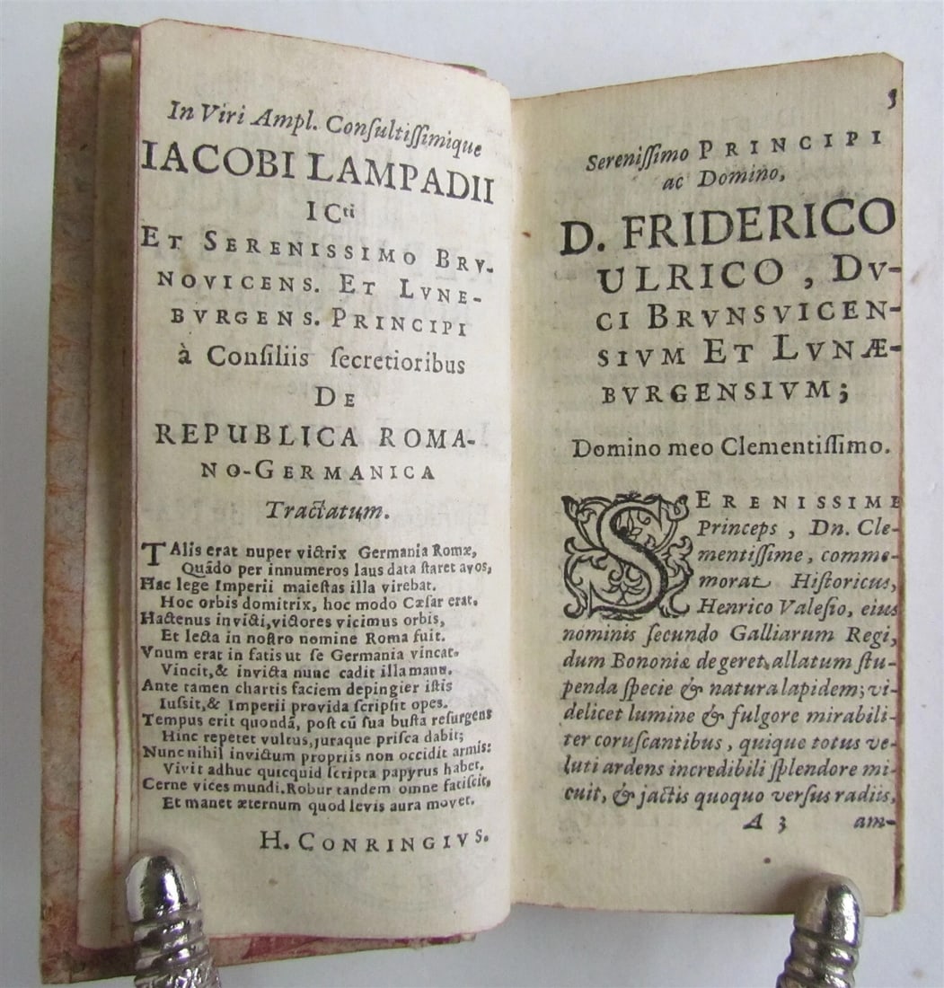 1634 Treatise on Constitution of the Roman-Germanic Empire antique - 4