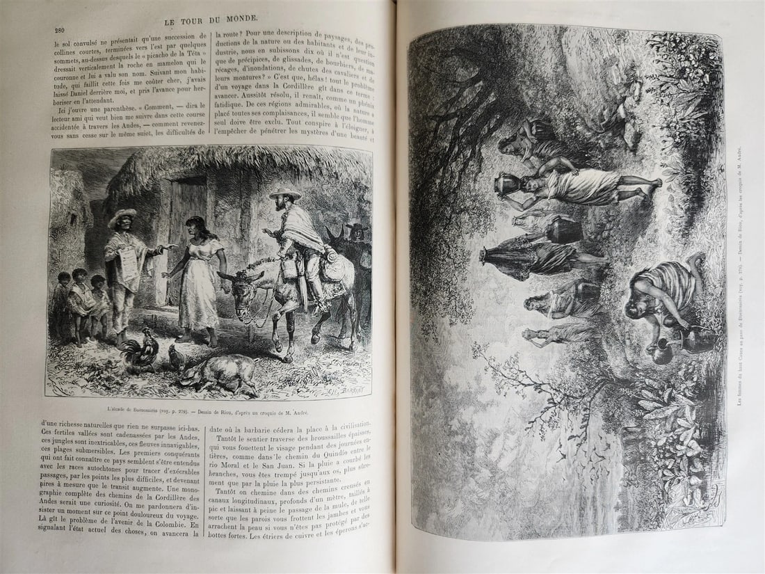 1879 HISTORY VOYAGES ILLUSTRATED antique INDO-CHINA S.AMERICA HAITI RUSSIA SYRIA - 5
