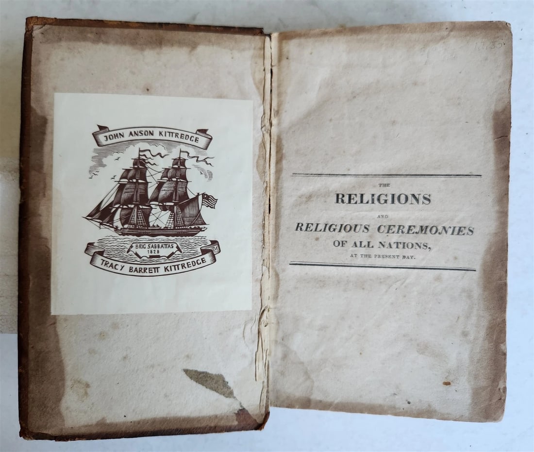 1823 RELIGIONS & RELIGIOUS CEREMONIES of ALL NATIONS antique ILLUSTRATED - 3