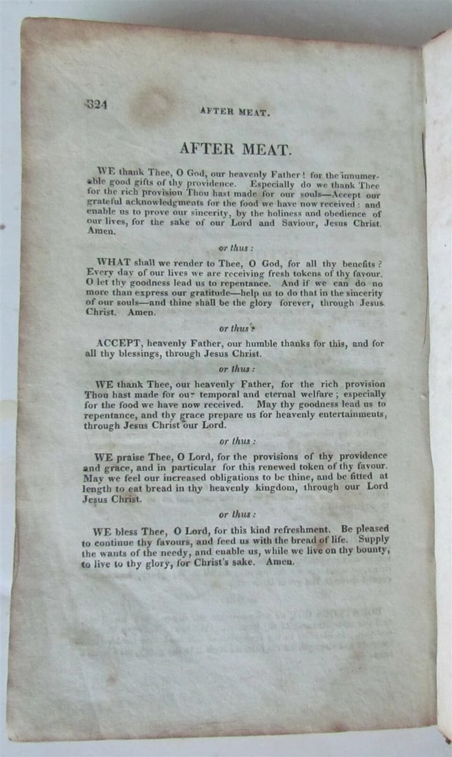 1824 PRAYERS for USE of FAMILIES DOMESTIC MINISTER'S ASSISTANT antique AMERICANA - 3