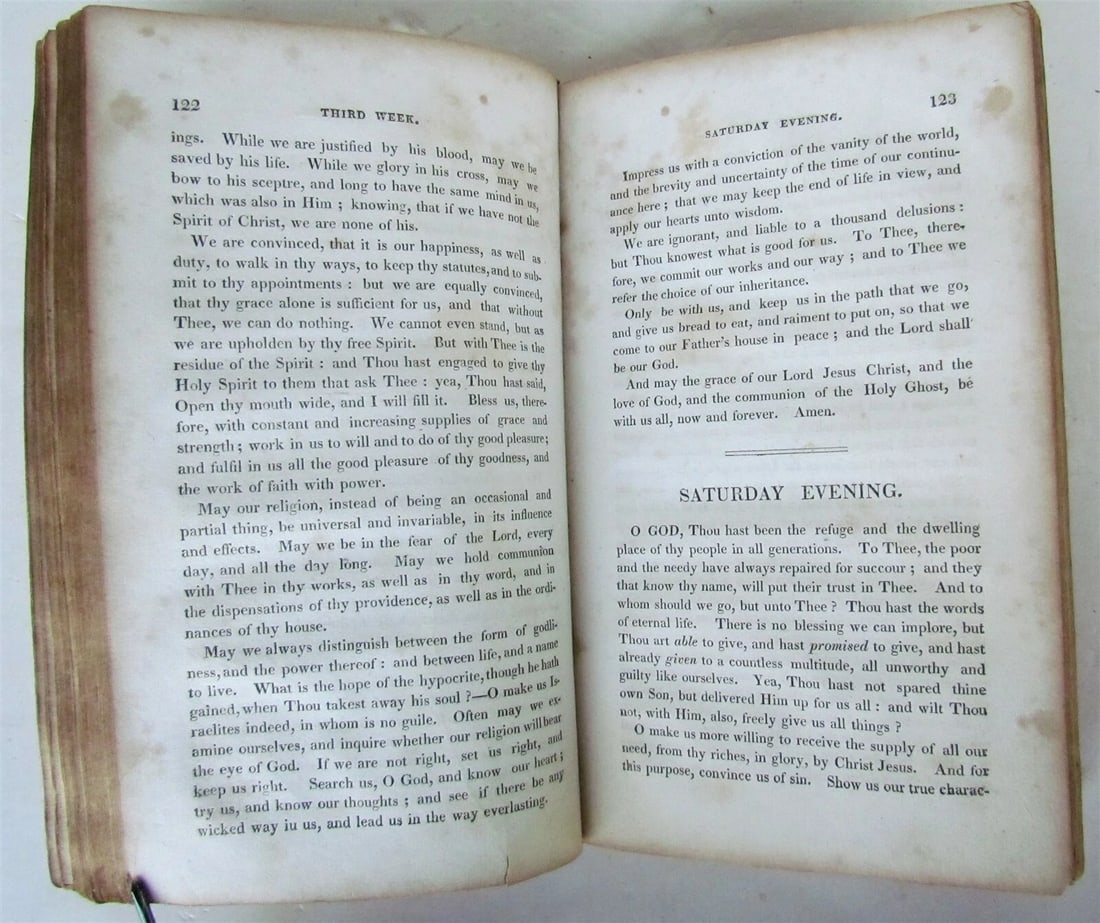 1824 PRAYERS for USE of FAMILIES DOMESTIC MINISTER'S ASSISTANT antique AMERICANA - 6