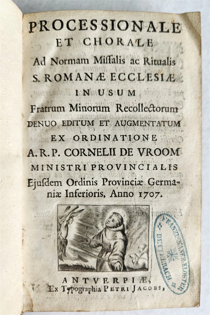 1707 MISSAL antique ILLUSTRATED w/ 20 FOLDING PLATES in GERMAN - 2