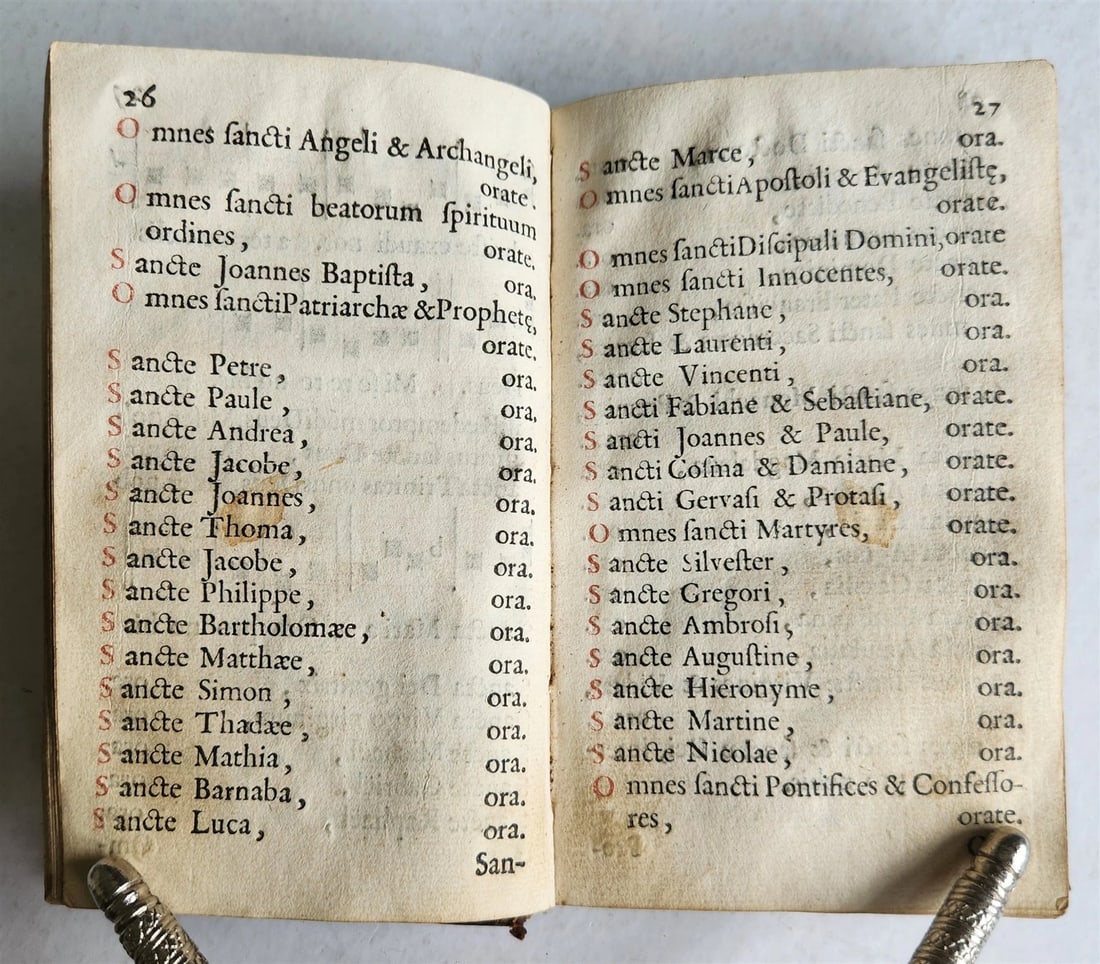 1707 MISSAL antique ILLUSTRATED w/ 20 FOLDING PLATES in GERMAN - 6