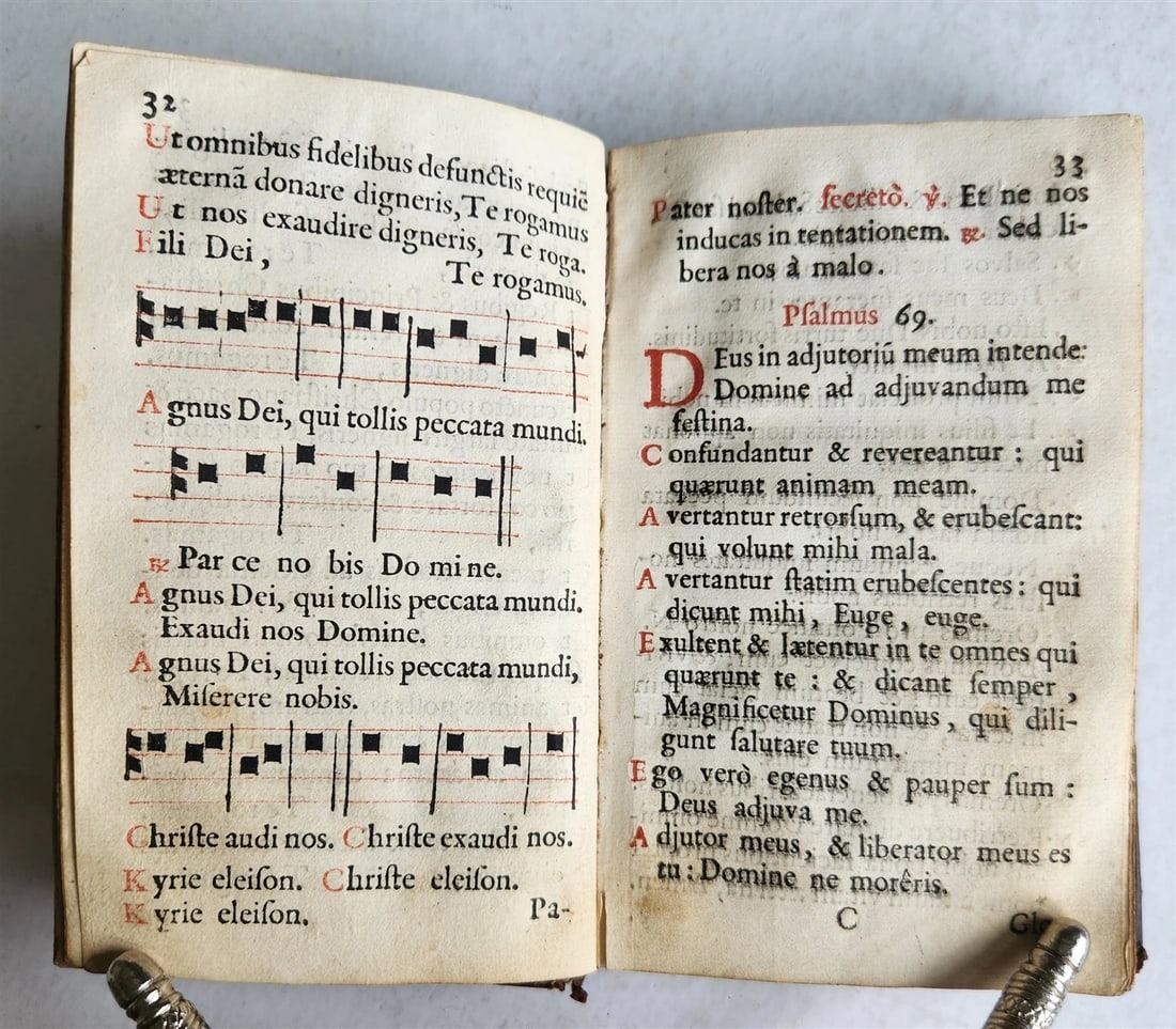 1707 MISSAL antique ILLUSTRATED w/ 20 FOLDING PLATES in GERMAN - 7