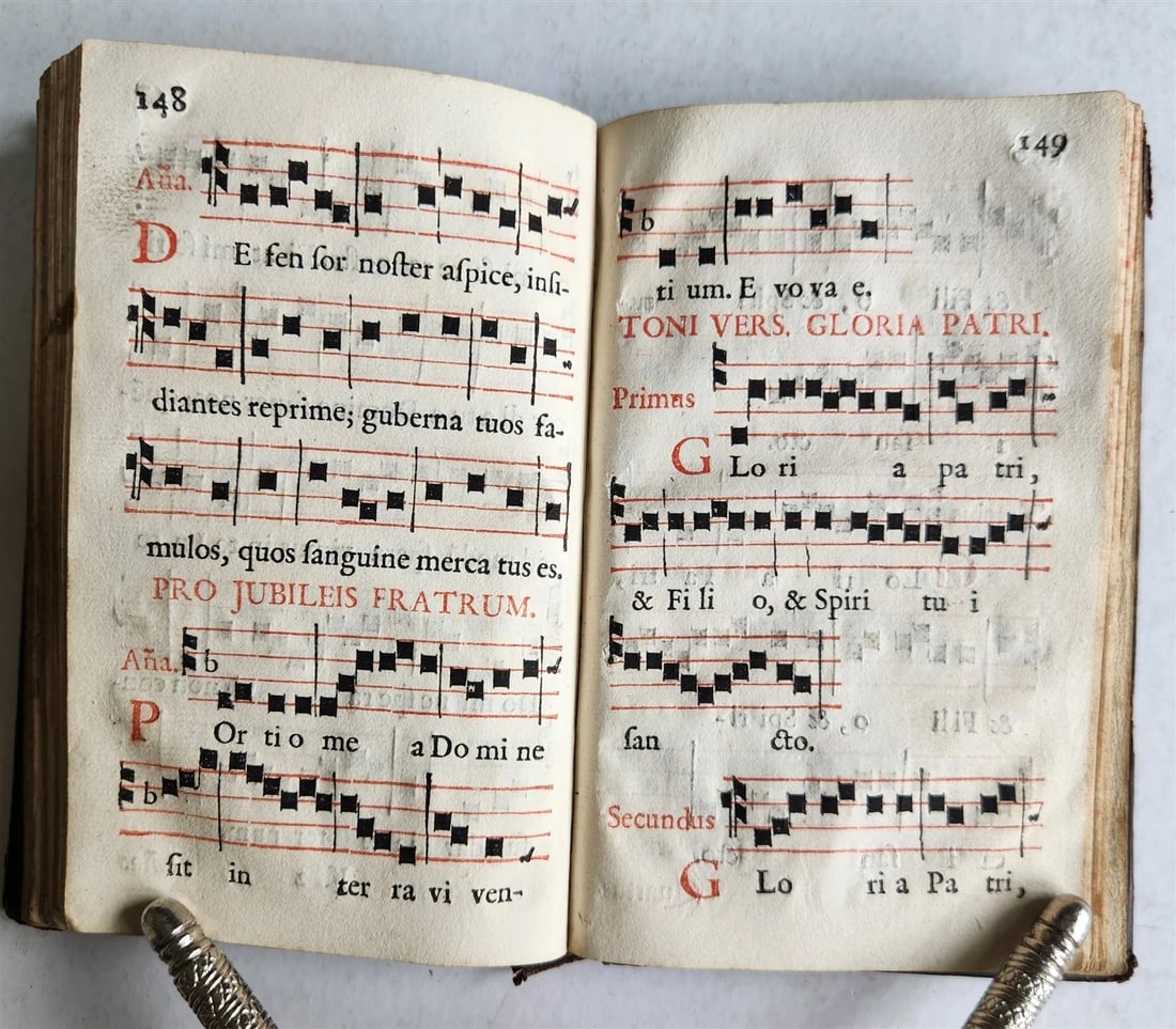 1707 MISSAL antique ILLUSTRATED w/ 20 FOLDING PLATES in GERMAN - 9