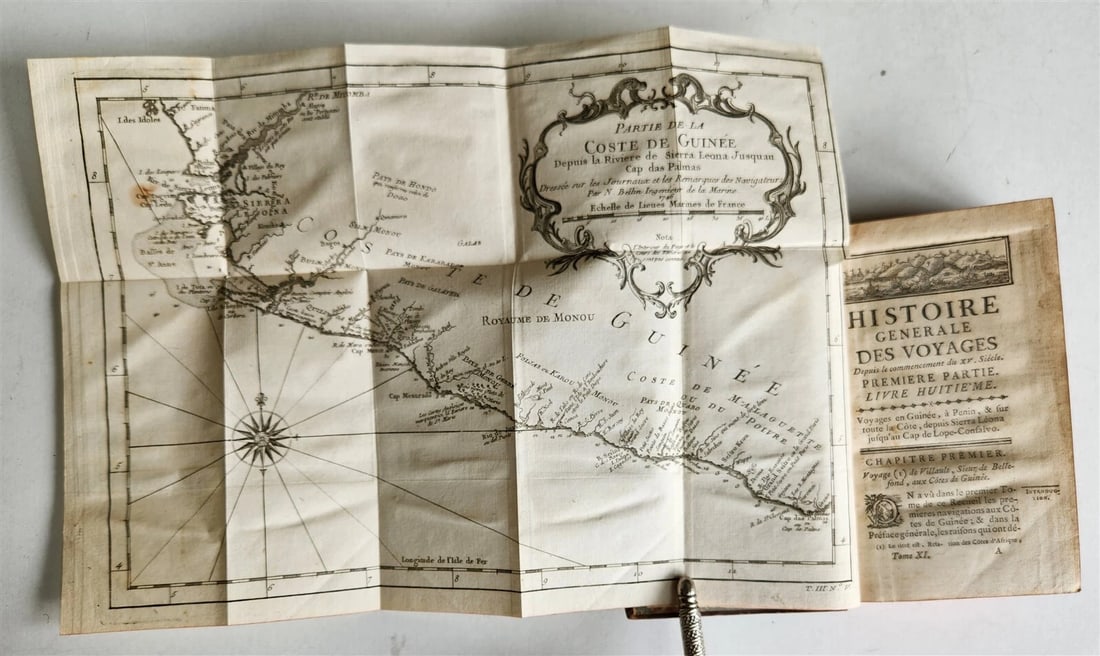 1749 HISTOIRE des VOYAGES antique vol.11 illustrated WEST AFRICA GUINEA (1 of 11)