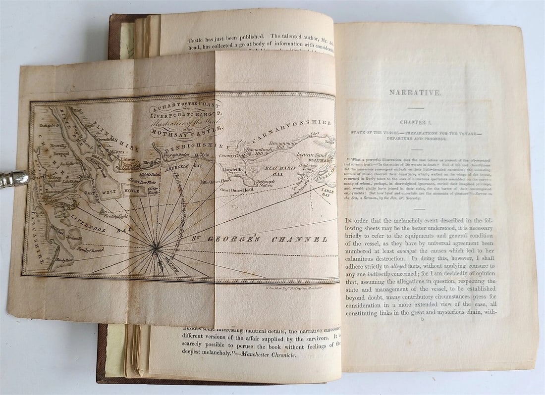 1834 NARRATIVE of WRECK of ROTHSAY CASTLE STEAM PACKET ADSHEAD antique SHIPWRECK - 6