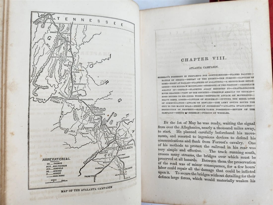 1865 GRANT & SHERMAN their CAMPAIGNS & GENERALS by Headley antique ILLUSTRATED - 10