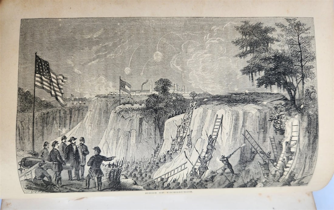 1865 GRANT & SHERMAN their CAMPAIGNS & GENERALS by Headley antique ILLUSTRATED - 6