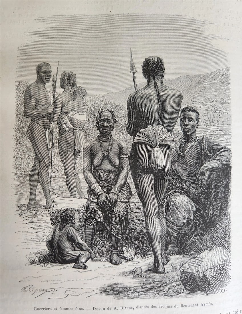 1876 HISTORY VOYAGES ILLUSTRATED antique USA CHINA AFRICA TAHITI TURKEY ARMENIA - 12