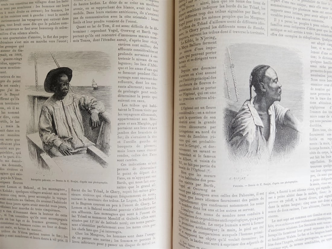 1876 HISTORY VOYAGES ILLUSTRATED antique USA CHINA AFRICA TAHITI TURKEY ARMENIA - 13