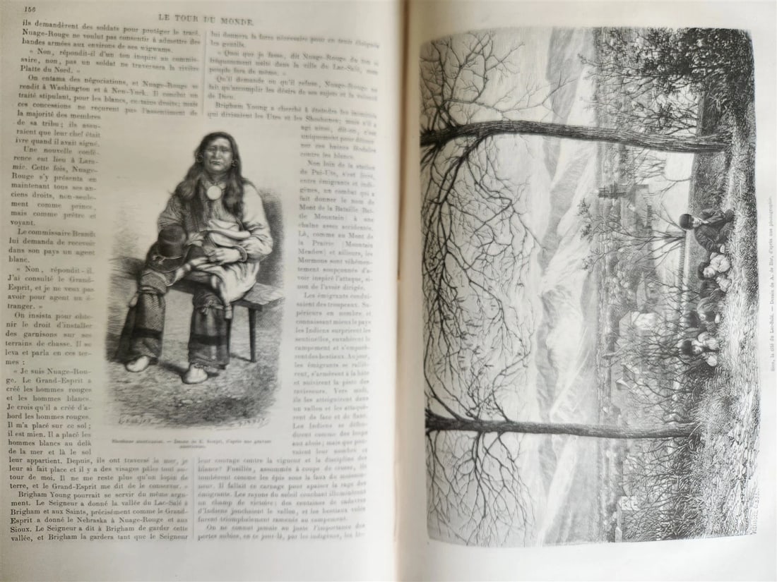 1876 HISTORY VOYAGES ILLUSTRATED antique USA CHINA AFRICA TAHITI TURKEY ARMENIA - 18