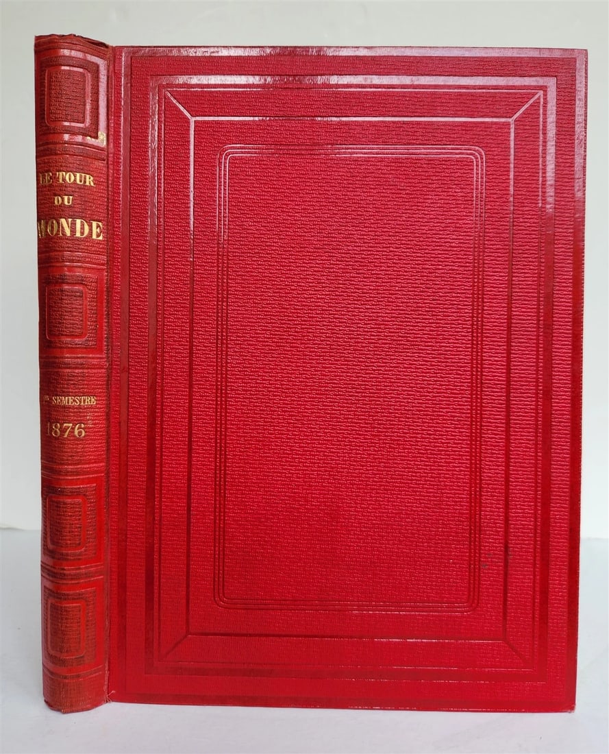 1876 HISTORY VOYAGES ILLUSTRATED antique USA CHINA AFRICA TAHITI TURKEY ARMENIA - 2