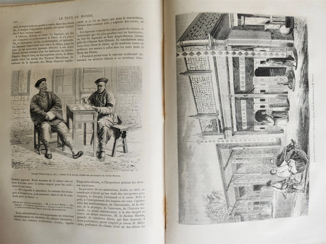 1876 HISTORY VOYAGES ILLUSTRATED antique USA CHINA AFRICA TAHITI TURKEY ARMENIA - 5