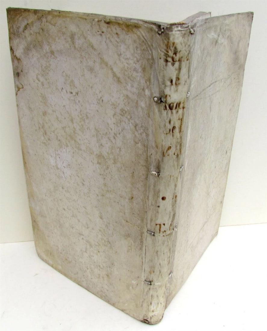 1741 VELLUM BOUND ANTIQUE FOLIO N. Fermosini HISPANI EPISCOPI POTESTATE CAPITULI (1 of 7)