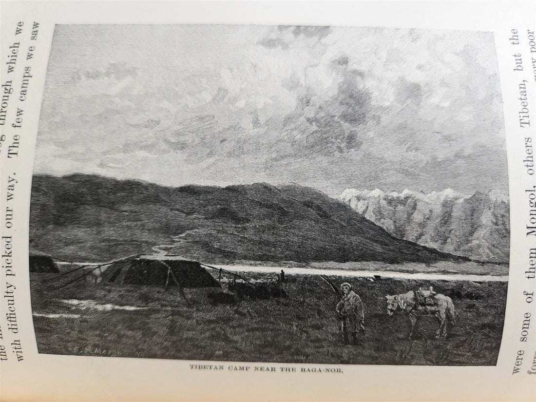 1891 LAND of LAMAS antique ILLUSTRATED Journey Through China Mongolia & Tibet - 14