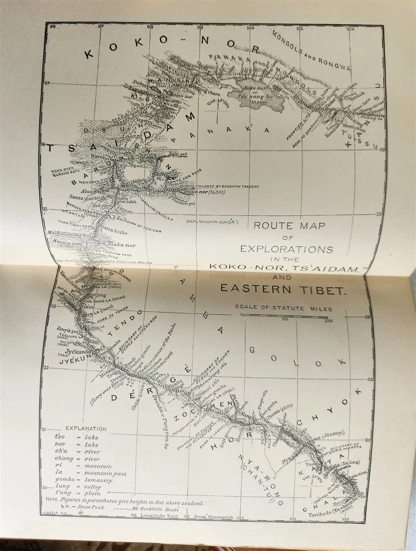 1891 LAND of LAMAS antique ILLUSTRATED Journey Through China Mongolia & Tibet - 20