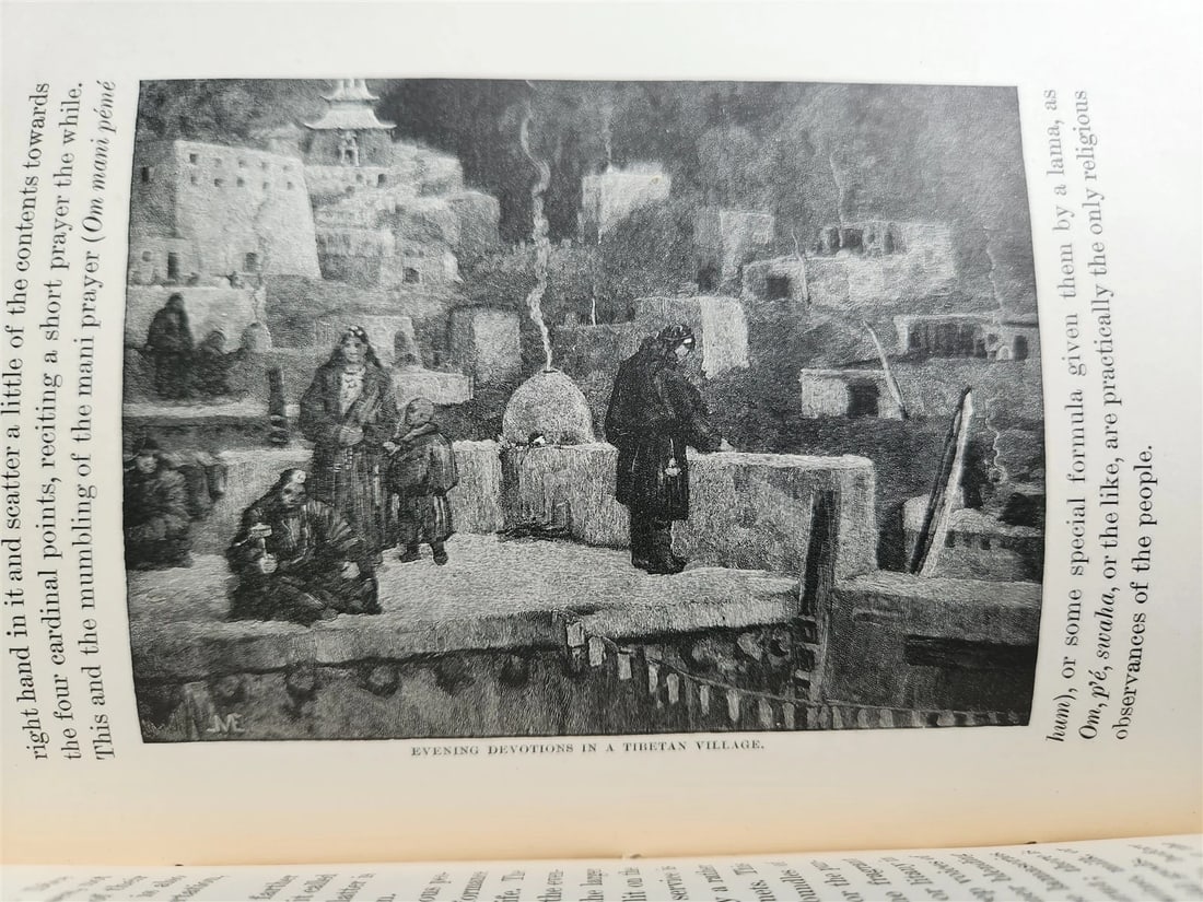1891 LAND of LAMAS antique ILLUSTRATED Journey Through China Mongolia & Tibet - 7