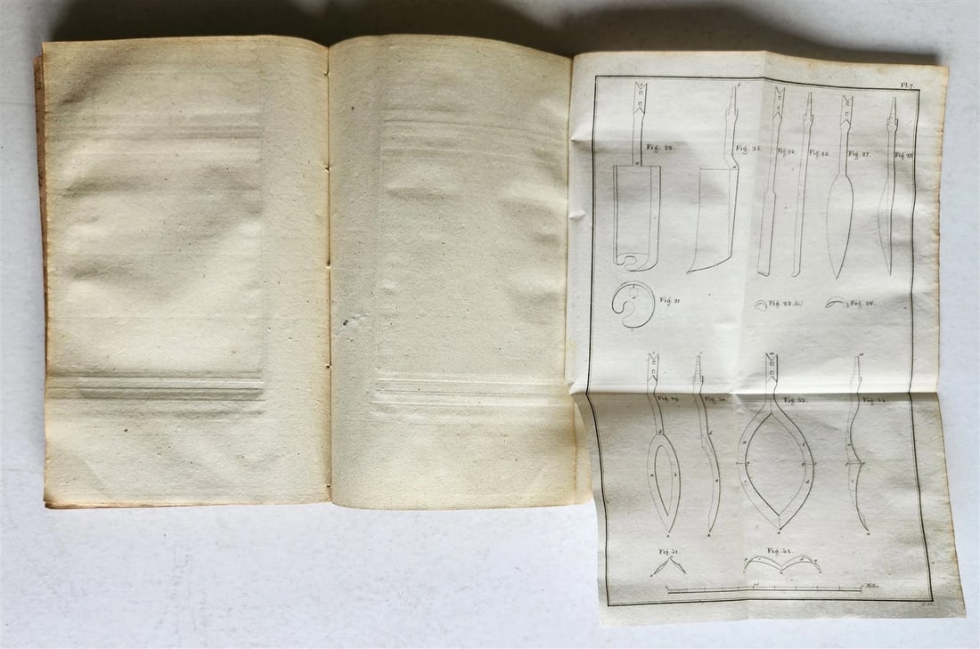 1824 WELL DRILLING MANUAL antique ILLUSTRATED w/ 20 FOLDING PLATES in GERMAN - 6