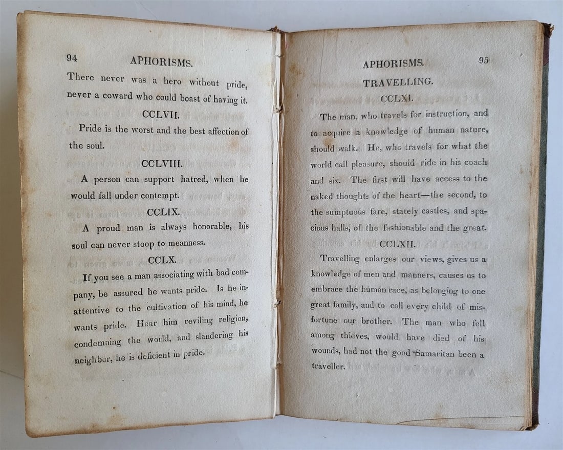 1823 APHORISMS on MEN PHYSIOGNOMY a POEM & BLESSINGS of POVETRY antique AMERICAN - 4