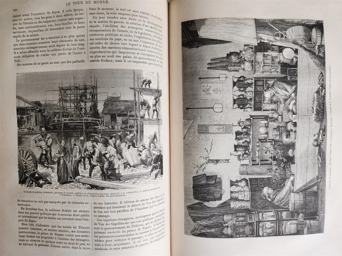 1869 HISTORY VOYAGES ILLUSTRATED antique NEW ZEALAND CEYLON SRI LANKA INDIA USA - 7