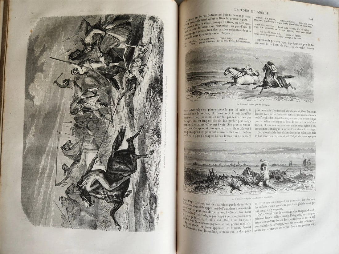 1861 HISTORY VOYAGES ILLUSTRATED antique CENTRAL ASIA AFGHANISTAN BRAZIL RUSSIA - 13