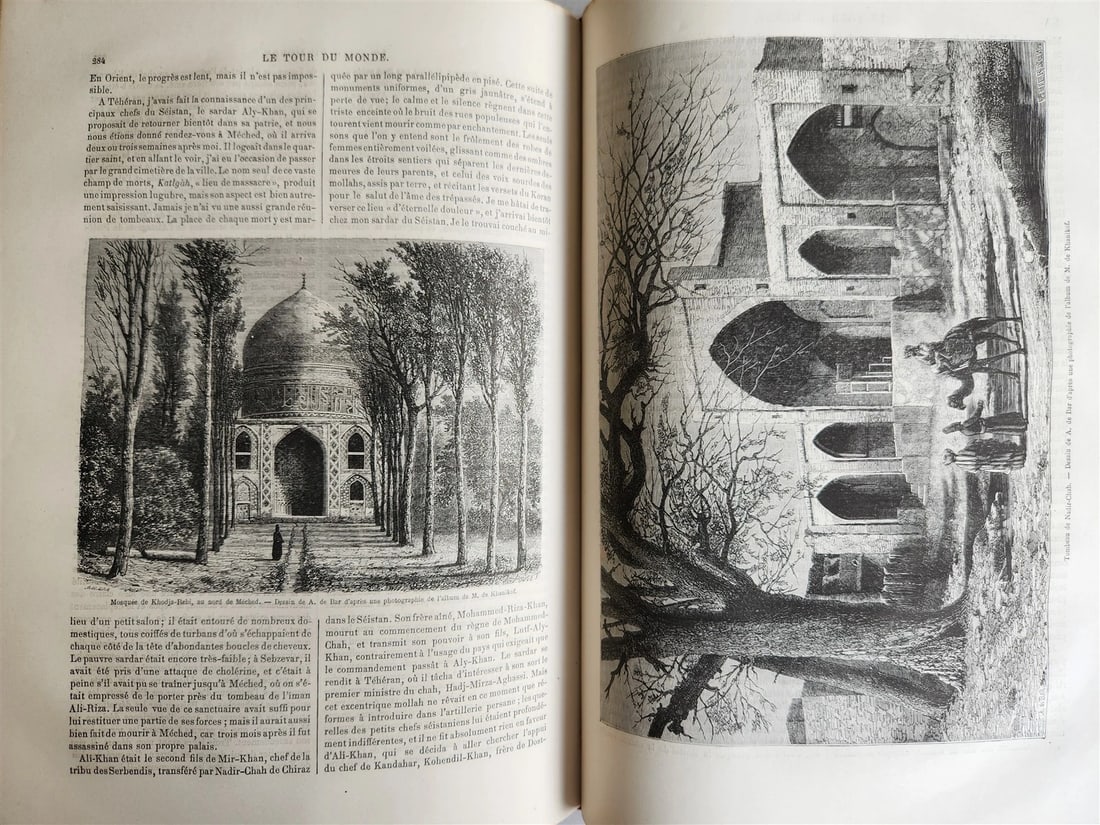 1861 HISTORY VOYAGES ILLUSTRATED antique CENTRAL ASIA AFGHANISTAN BRAZIL RUSSIA - 7