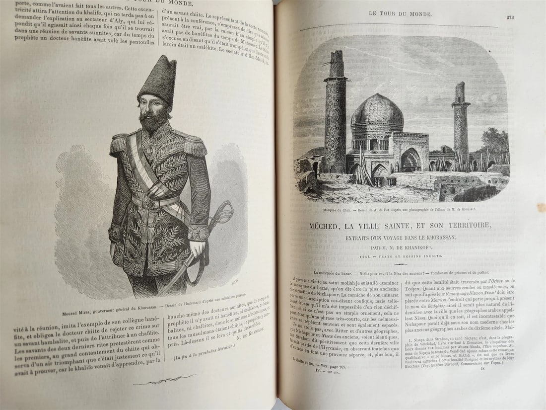 1861 HISTORY VOYAGES ILLUSTRATED antique CENTRAL ASIA AFGHANISTAN BRAZIL RUSSIA - 9