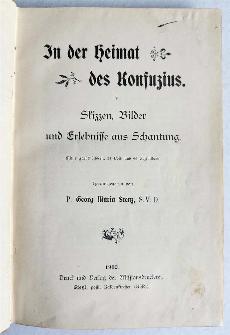 1902 CHINA IN HOMELAND of CONFUCIUS in GERMAN antique ILLUSTRATED - 2