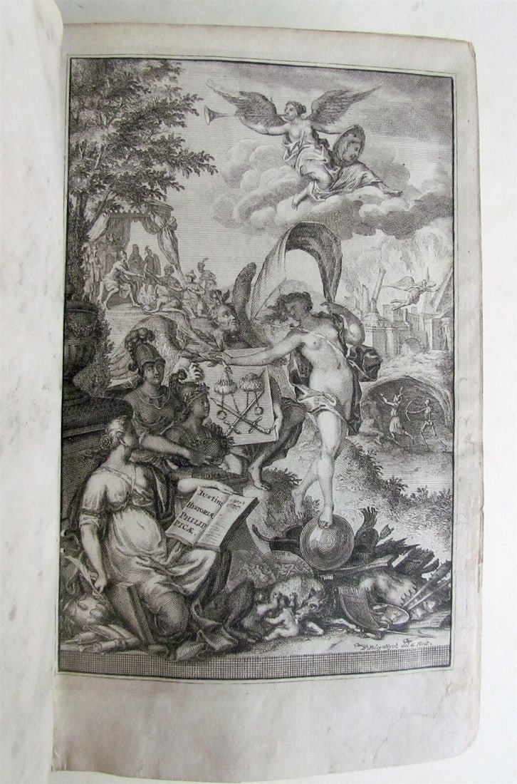 1719 Historae Philippiae antique by JUSTIN MACEDONIA KINGS HISTORY VELLUM BOUND (1 of 4)