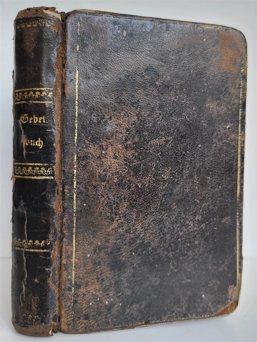 1861 GERMAN MANUSCRIPT PRAYER BOOK antique 195 pages - 2