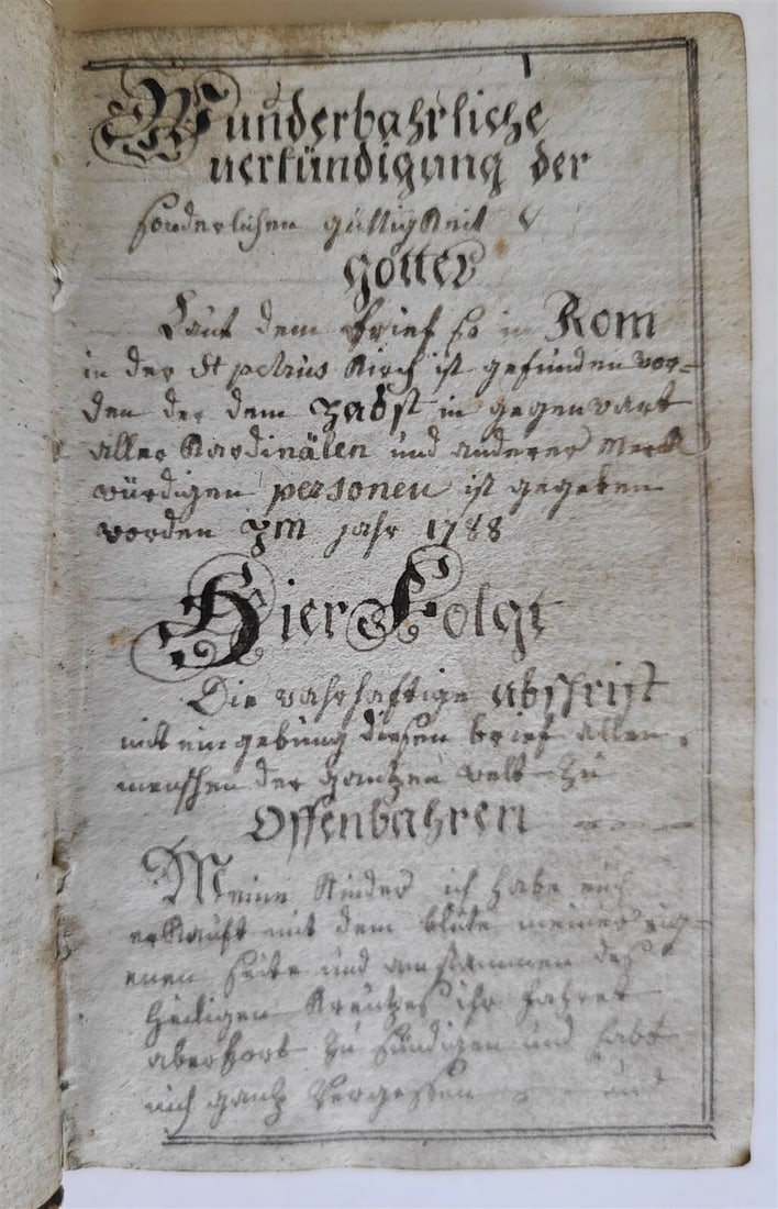 1861 GERMAN MANUSCRIPT PRAYER BOOK antique 195 pages - 3