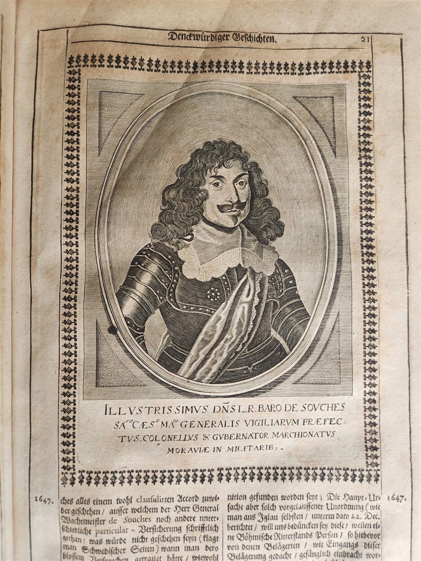 1663 EUROPEAN HISTORY ILLUSTRATED w/ OVER 80 ENGRAVINGS antique VELLUM FOLIO - 10