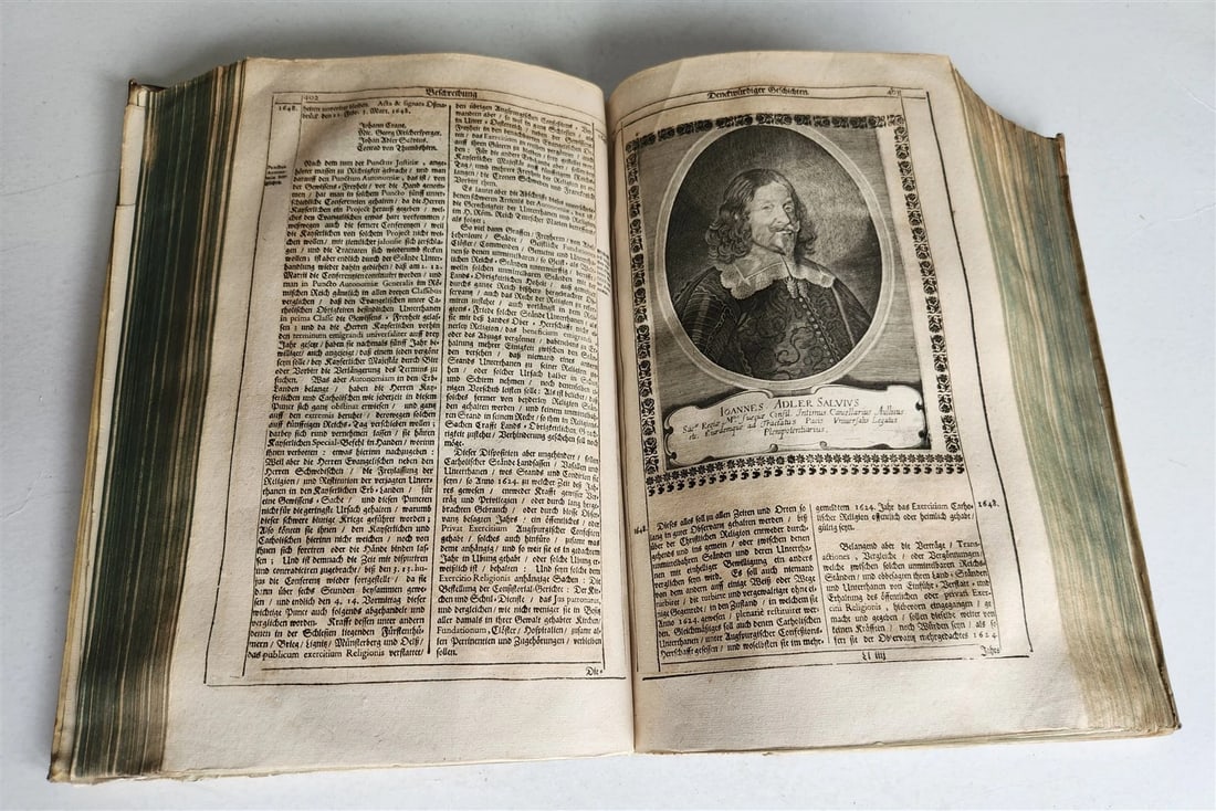 1663 EUROPEAN HISTORY ILLUSTRATED w/ OVER 80 ENGRAVINGS antique VELLUM FOLIO - 15