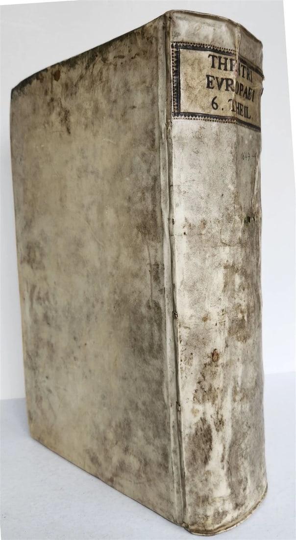 1663 EUROPEAN HISTORY ILLUSTRATED w/ OVER 80 ENGRAVINGS antique VELLUM FOLIO - 2