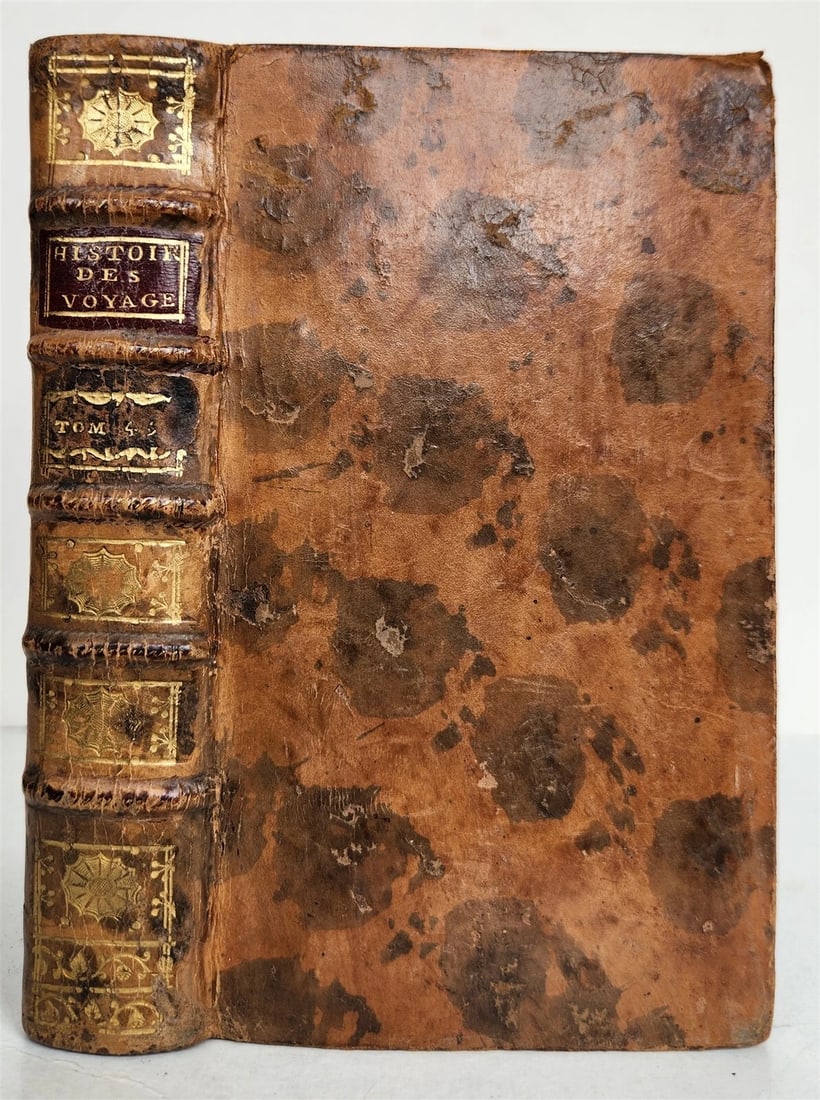1754 HISTOIRE des VOYAGES antique vol.45 illustrated CUBA PANAMA VENEZUELA - 3