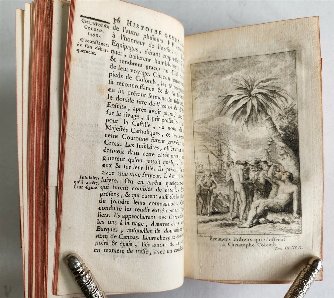 1754 HISTOIRE des VOYAGES antique vol.45 illustrated CUBA PANAMA VENEZUELA - 4