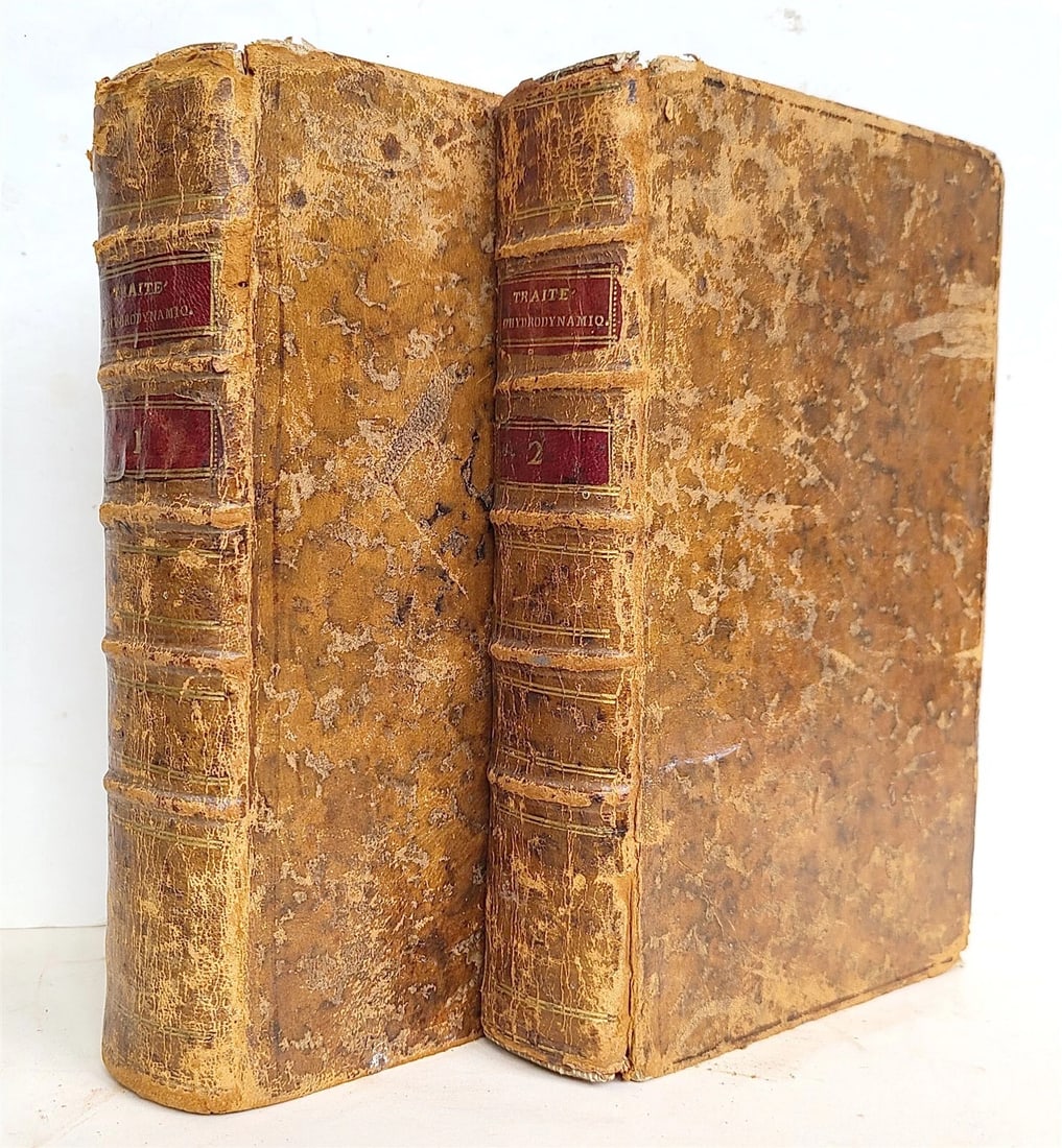 1787 TREATISE on THEORETICAL & EXPERIMENTAL HYDRODINAMICS 2 VOLUMES antique (1 of 7)