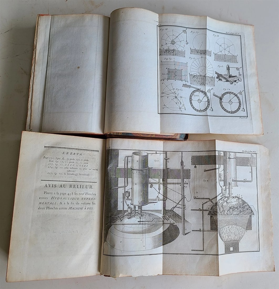 1787 TREATISE on THEORETICAL & EXPERIMENTAL HYDRODINAMICS 2 VOLUMES antique - 6