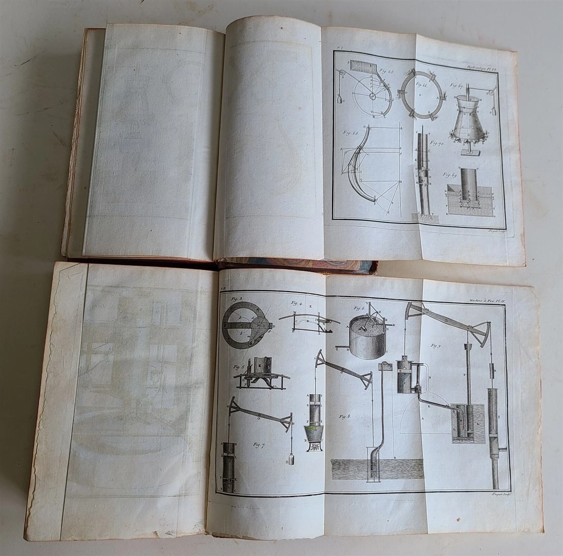 1787 TREATISE on THEORETICAL & EXPERIMENTAL HYDRODINAMICS 2 VOLUMES antique - 7