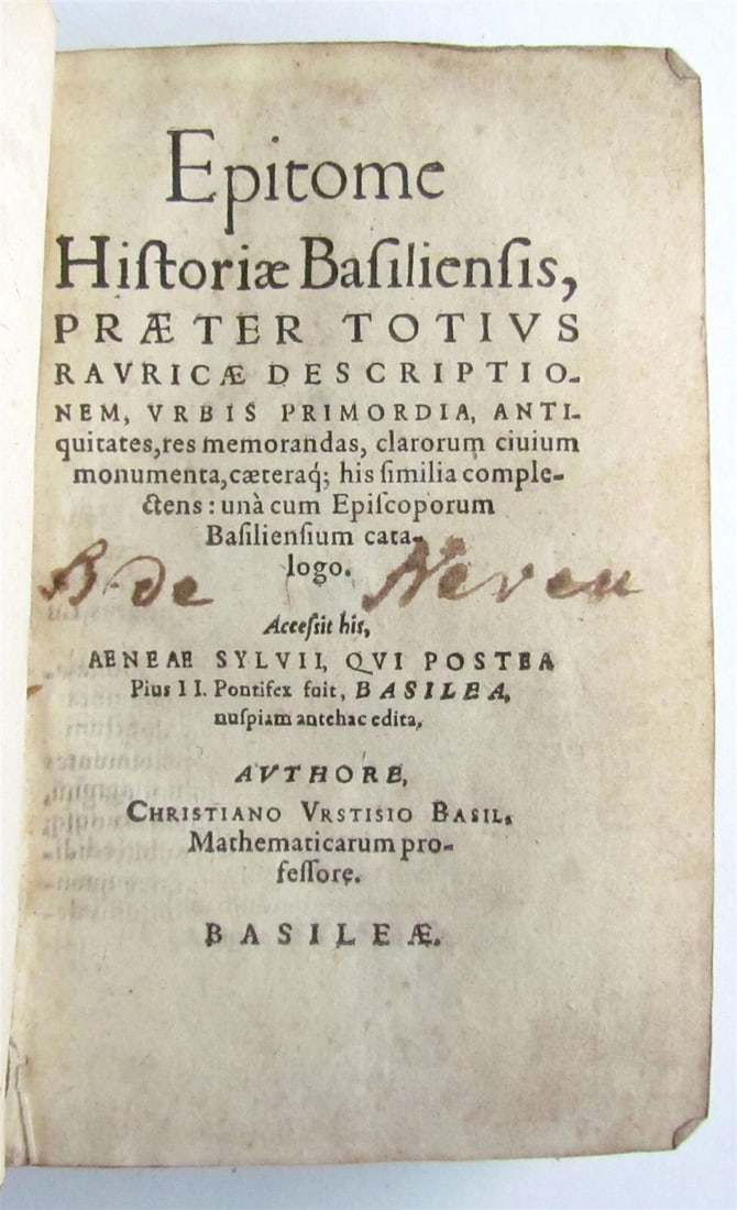 1577 HISTORY of BASEL in LATIN antique 16th CENTURY ILLUSTRATED w/ MAP - 2