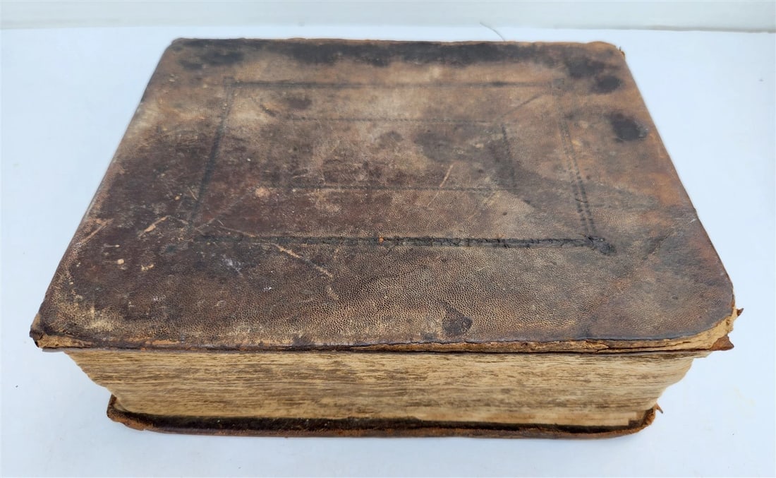 1791 BIBLE by ISAAC COLLINS FIRST printed in NEW JERSEY antique RARE Americana - 3