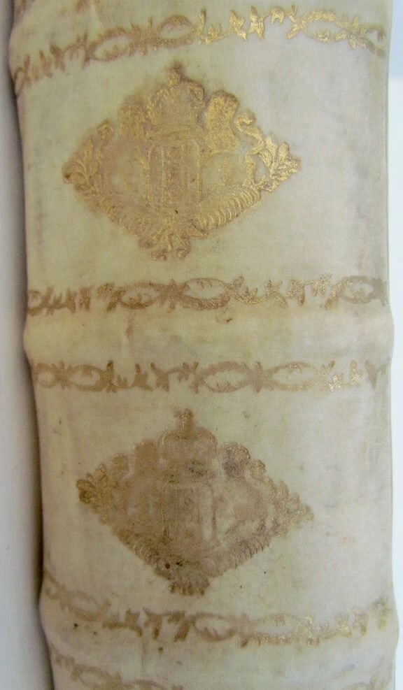 ANTIQUE 1749 AMAZING DECORATIVE VELLUM BOUND MASSIVE FOLIO by BASILII FABRI - 4
